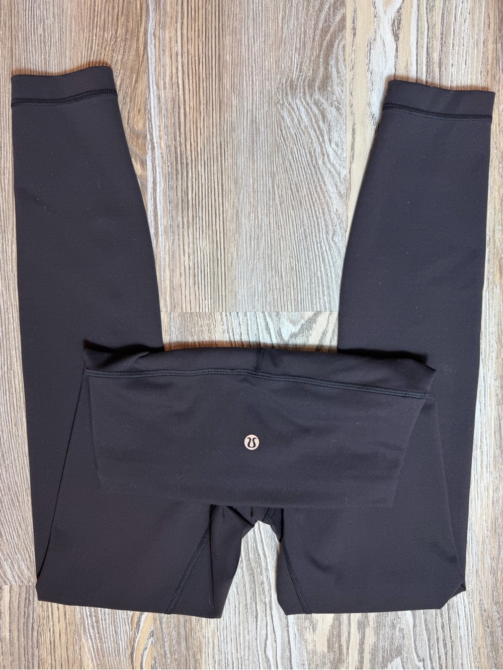 Lululemon Black Running Leggings 25” Inseam Drawstring Waist Pocket XS